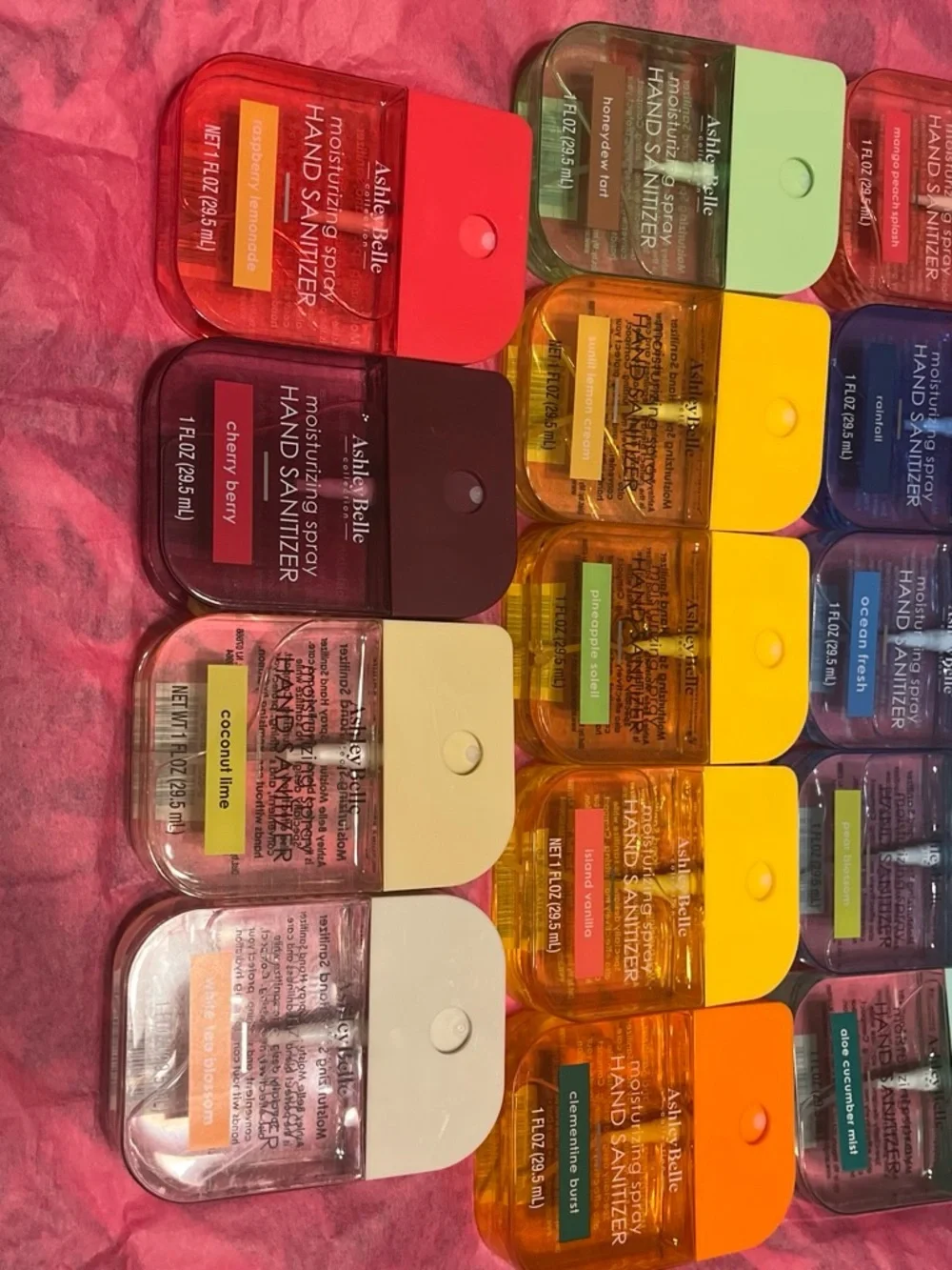 Assorted Color Pocket Hand Sanitizer Spray by - Yellow